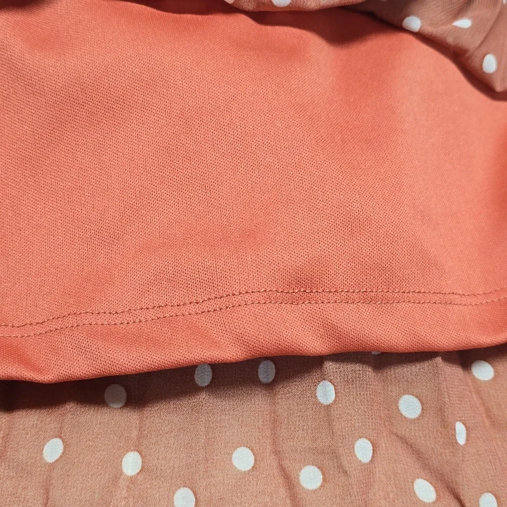 {Indigo Rose} Polka Dot Pleated Dress - Size MEDIUM - Picture 13 of 16